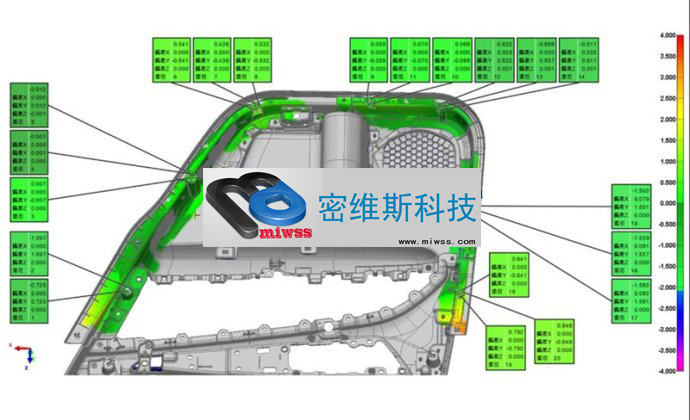 汽车车门塑料件三维扫描，三维检测